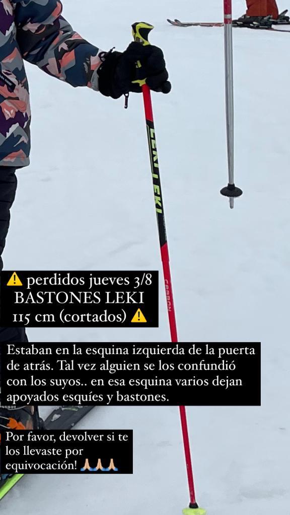 Bastones Leki perdidos 