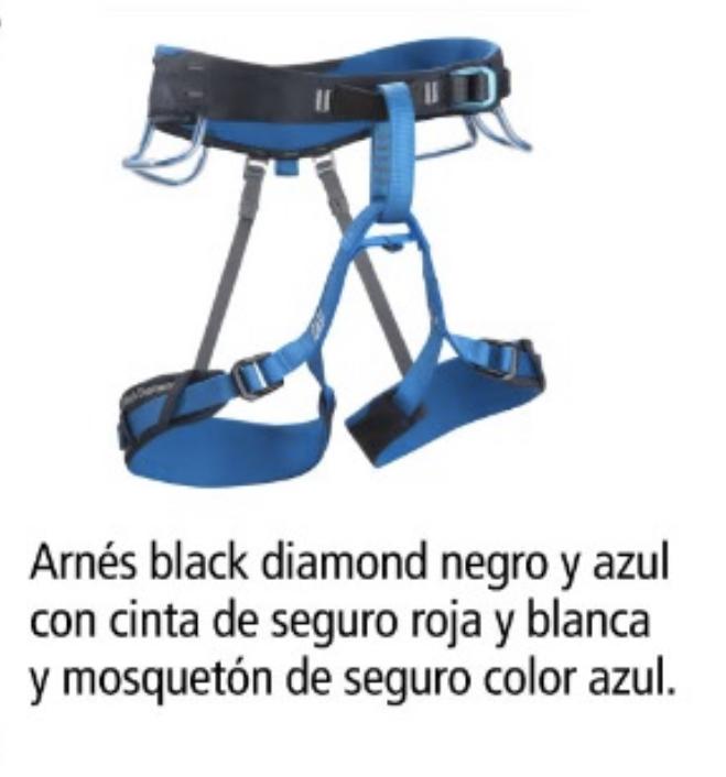 ArnÃ©s Black Diamond azul y negro